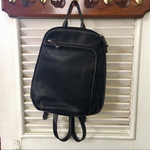 the bay leather backpack